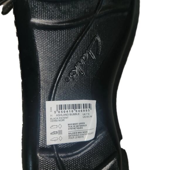 NWoB Collection by Clarks Ashland Bubble Leather Slip On Loafer Women 9.5 Black - Picture 4 of 9